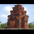 Die Überreste Hòa Lai, Hindutempel im Champa-Stil